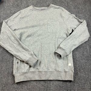 VUORI Men’s Jeffreys Pullover Sweatshirt Heather Grey size: Men’s Medium